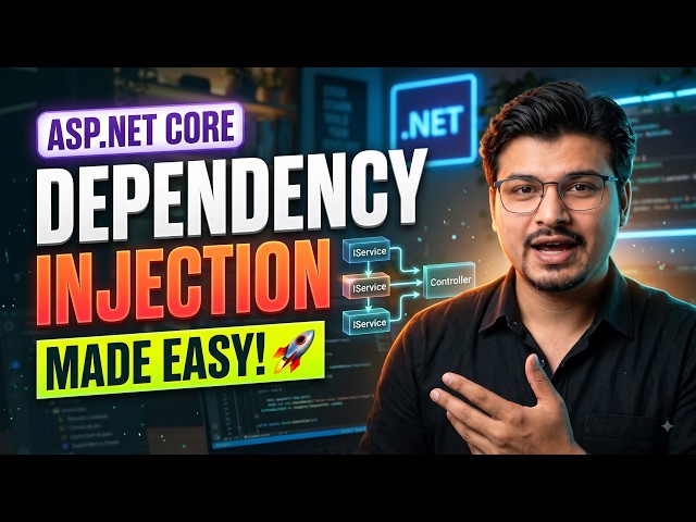 Dependency Injection in ASP.NET Core 🔥 | Complete Beginner Tutorial with Real-World Examples | .NET