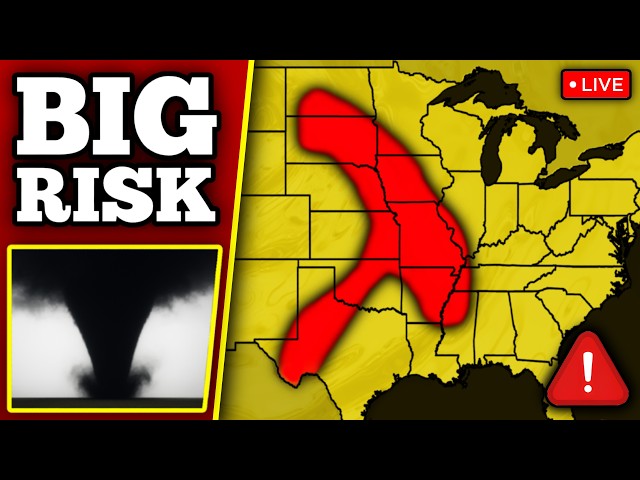 🔴 BREAKING TORNADO THREAT COVERAGE - Strong Tornadoes Possible With LIVE Storm Chasers...