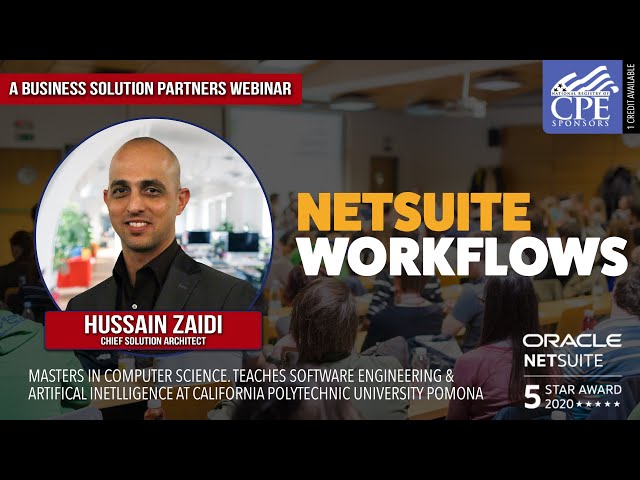 NetSuite Masterclass: Workflows