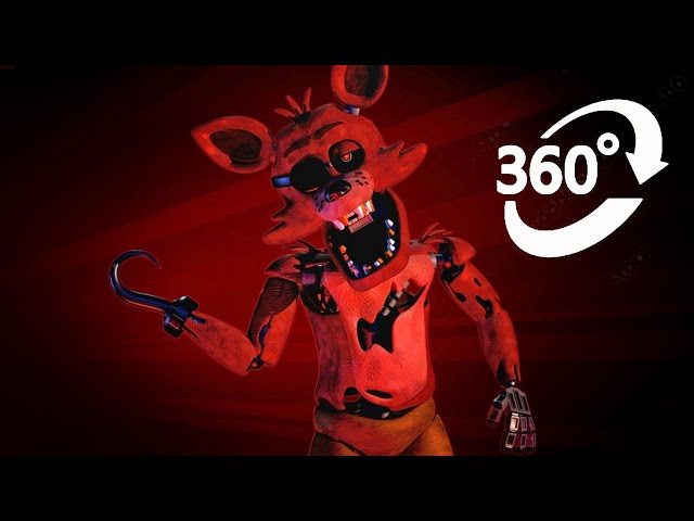 360 Video FNAF ESCAPE FROM SECURITY BREACH CHALLENGE - FNAF FOXY ANIMATION | Nuts 360