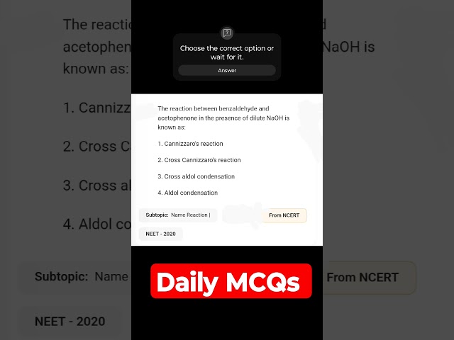 Daily MCQs #ncert #neet #jee #chemistry #pyq