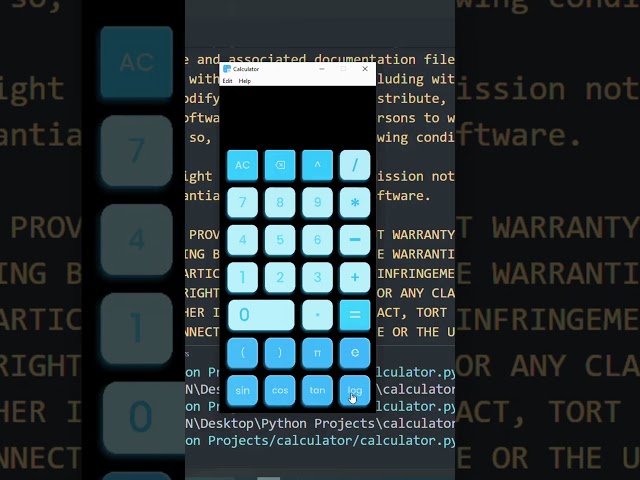 I build a realistic Calculator using Python Tkinter #pythonprogramming