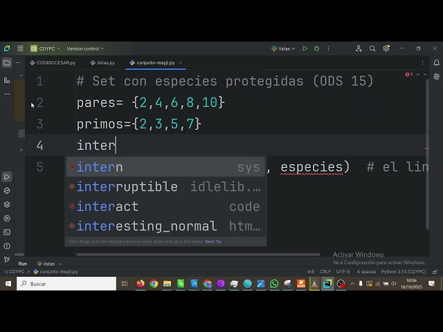 Composite Data Types and Sets in Python CDYPC 1BACH Programming at IES Monterroso #eucodeweek
