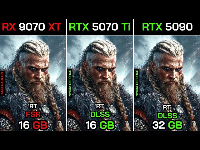 RX 9070 XT VS RTX 5070 Ti VS RTX 5090+ Ryzen™ 7 9800X3D : TEST IN 20 GAMES