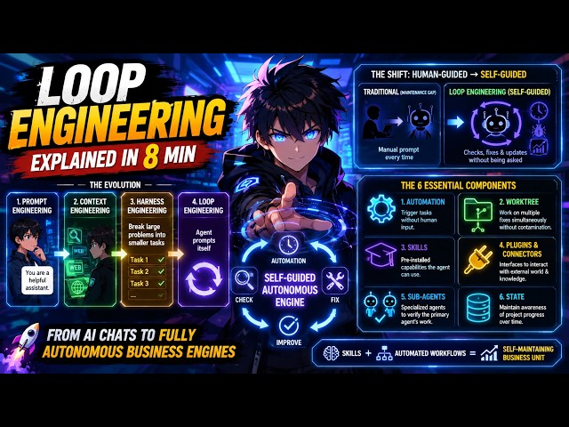 Loop Engineering Explained in 8 Minutes 🤖 | The Future of Autonomous AI Agents & AI Automation