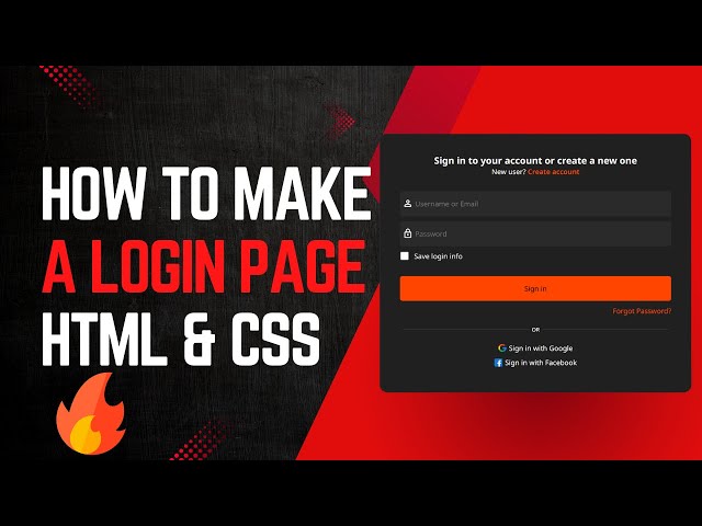Login Page with Background Image using HTML & CSS