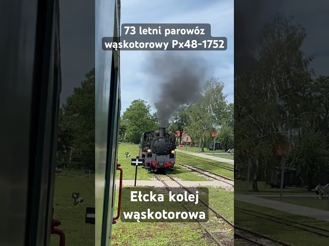 Piękny parowóz na ełckich torach #pkp #polska #kolej #pociąg #pociągi #pociag #parowóz #rail #polska