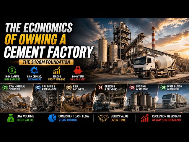 Why Cement Makes Billions|The Economics of Owning Cement Factors