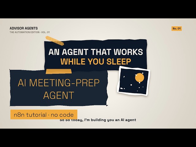 I Built an AI Meeting-Prep Agent for Financial Advisors (n8n Tutorial, No Code)