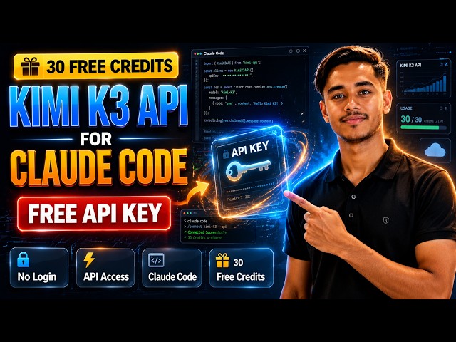 Free Kimi K3 API for Claude Code   Get  30 Free Credit