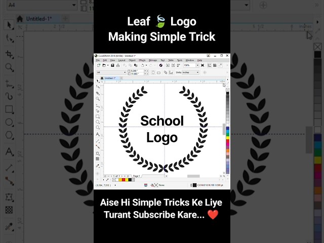 Coreldraw 2026 | School Logo Design | Vector Illustration | Design Tutorial