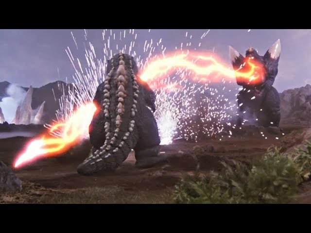 SpaceGodzilla Ataca Little Godzilla (1080p HD) | Godzilla vs. SpaceGodzilla