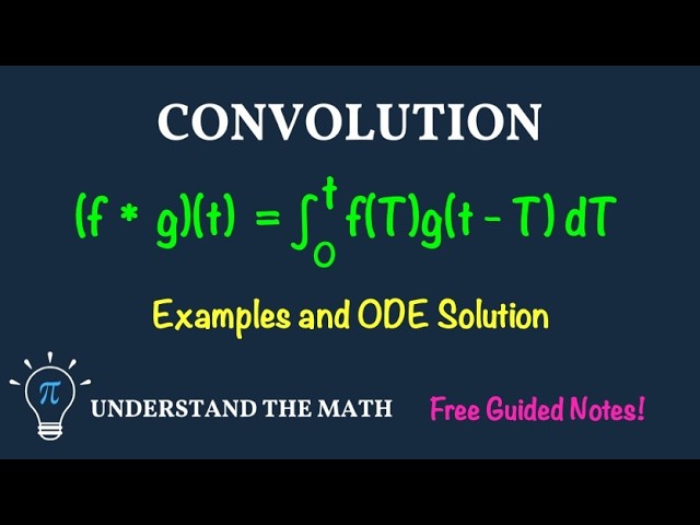 Convolution Integral and Convolution Theorem (Laplace Transforms) | ODE Example