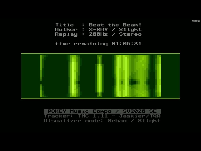 Beat The Beam! by X-Ray / Slight  ( Atari 8 bit )