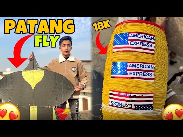HOW TO FLY A PATANG 🪁 || 18k Moti Manjha Door 😱 || Kite Vlogs