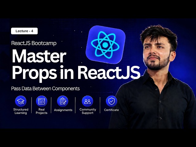 Props in ReactJS Explained 🚀 | Passing Data Between Components | ReactJS Bootcamp Day 4