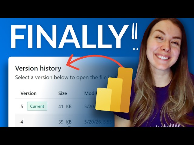 Power BI Desktop Just Got Version History 🤯