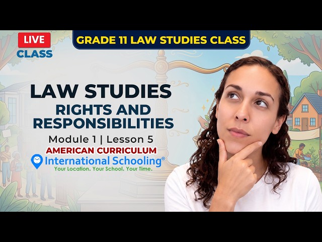 Grade 11 Law Studies | Rights and Responsibilities  | Module 1, Lesson 5 | American Curriculum