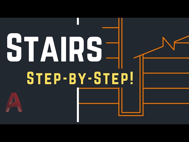 Autocad - How to Draw Stairs (Step-by-Step Exercise)