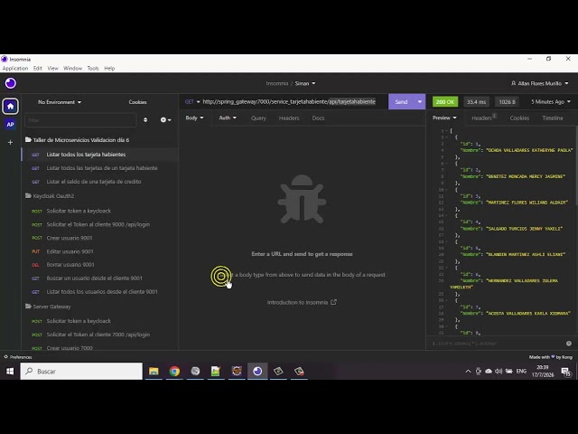 Día 6 Evaluando El Gateway Taller de microservicios con spring boot