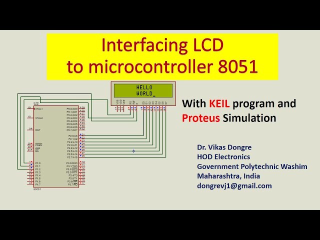 LCD Interfacing with 8051