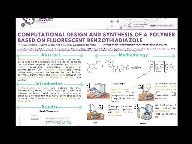 COMPUTATIONAL DESIGN AND SYNTHESIS OF A POLYMER BASED ON FLUORESCENT BENZOTHIADIAZOLE