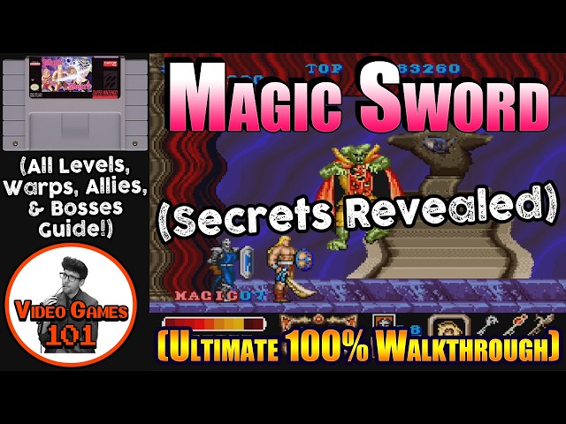 Magic Sword SNES Walkthrough | 100% Guide | Video Games 101