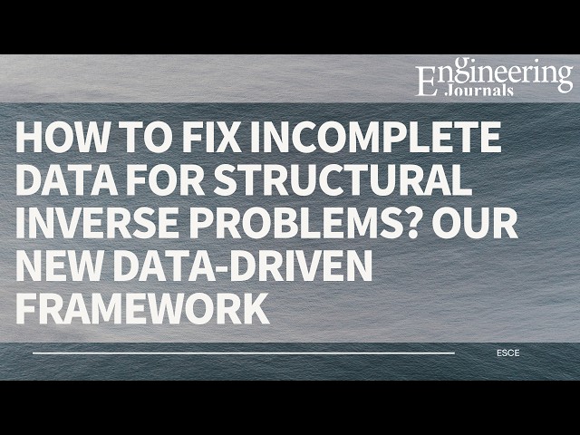 How to Fix Incomplete Data for Structural Inverse Problems? Our New Data-Driven Framework