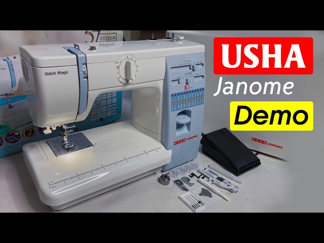 Best USHA Electric Janome Stitch Magic Sewing Machine Review | Demo | Tutorial