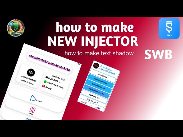 how to make new bypass injector in sketchware, how to make text shadow #sketchware #video #injector