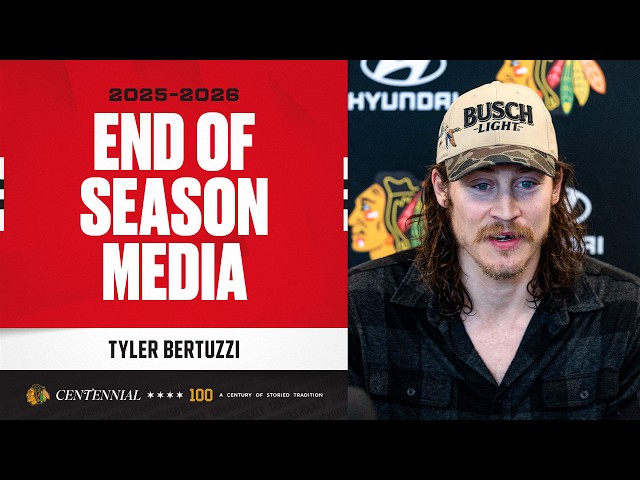Tyler Bertuzzi FIN DE TEMPORADA medios 🎙️| Chicago Blackhawks