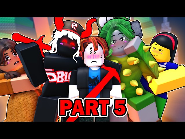 KICK A LUCKY BLOCK, BUT THERE ARE ONLY GIRLS!? (Part 5) Roblox Animation
