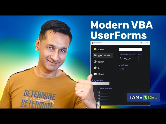 Modern Userforms in Visual Basic For Application