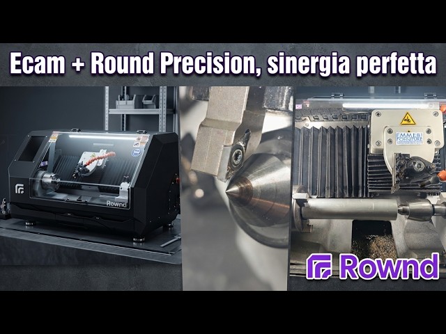 E-Cam V6 + Rond Precision Lathe CNC, sinegia perfetta, l'alta tecnologia per i Maker