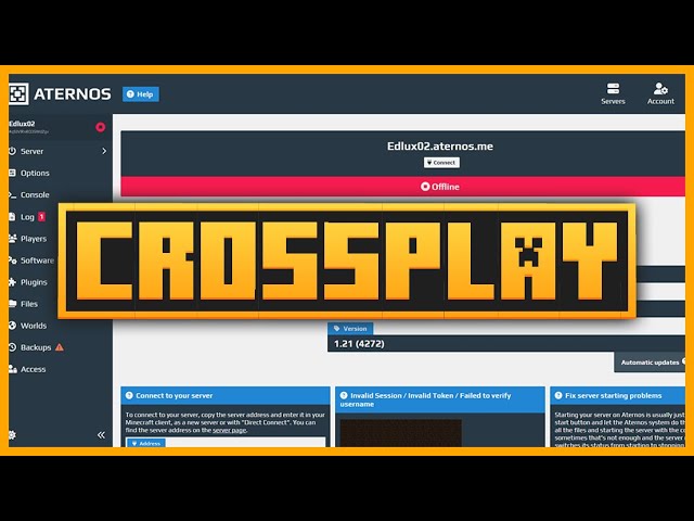 🟨 CÓMO crear un servidor de Aternos CROSSPLAY entre Java y Bedrock en CUALQUIER VERSIÓN