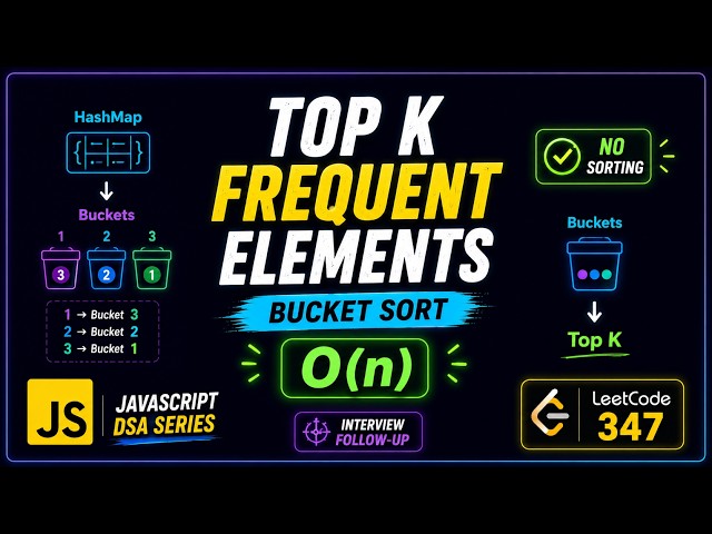 Top K Frequent Elements | Bucket Sort | JavaScript