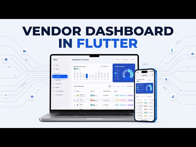 Vendor Dashboard in Flutter #BharatAIResearchCentre #FacebookGrowth #SocialMediaGrowth