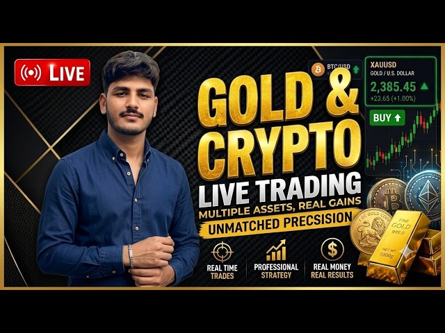 🔴 LIVE GOLD & CRYPTO  TRADING : Real-Time Trades & Live Analysis 🚀