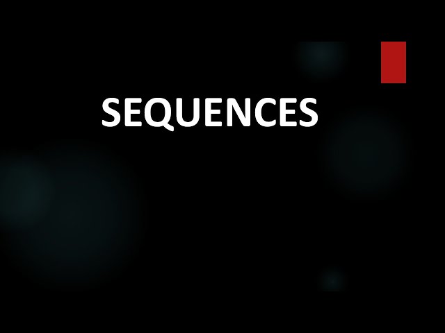 Sequences Grade 12