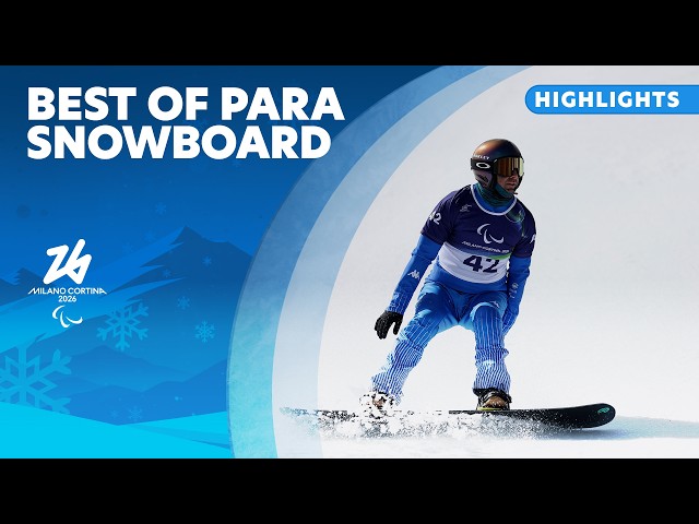 Best Moments of Para Snowboard 🏂 | Milano Cortina 2026 Paralympic Winter Games ❄️🏔️