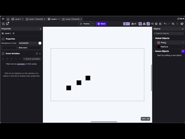 G Develop - Multiple Levels