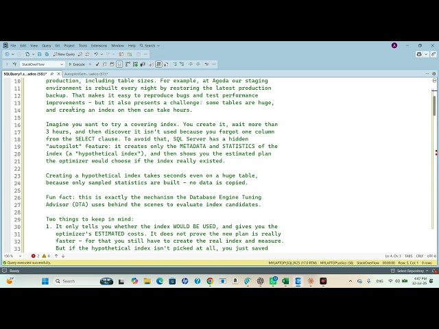 Autopilot - Ask SQL Server to generate a plan that uses an index that doesn't exist (Hebrew edition)