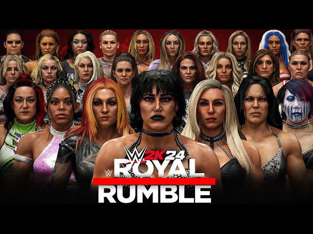 WWE 2K24 - 30 Women's Royal Rumble Match! (PS5)