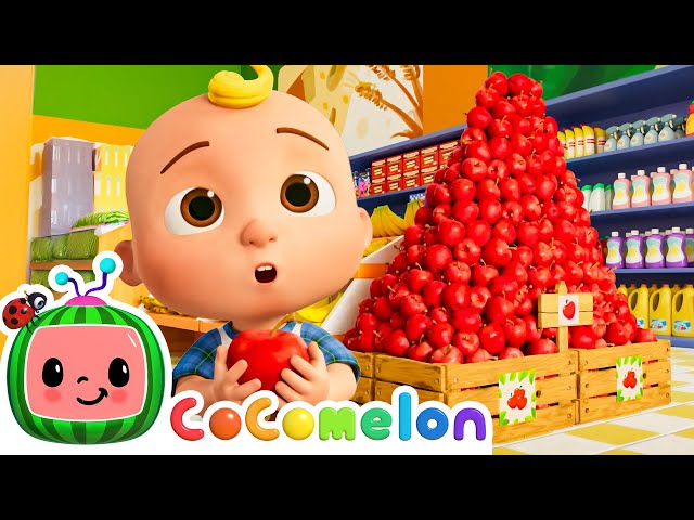 Apples & Bananas Grocery Store | Cocomelon 🍉 | Kids Learning Songs! |  Sing Along Nursery Rhymes 🎶