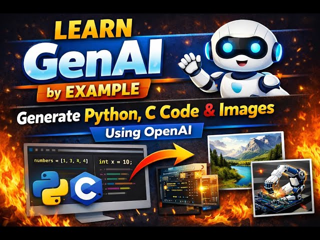 Learn GenAI by Example 🔥 Generate Python, C Code & Images Using OpenAI