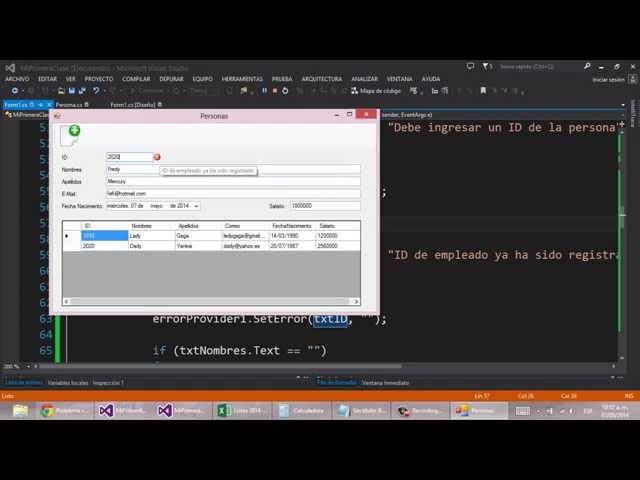 AnexoY (C#) - ARRAY LIST DE MI PROPIA CLASE