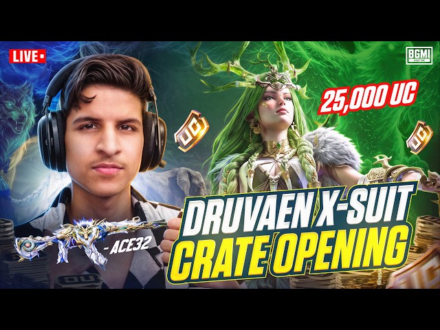 BGMI NEW X-SUIT CRATE OPENING!😍┃🔴Live🔴