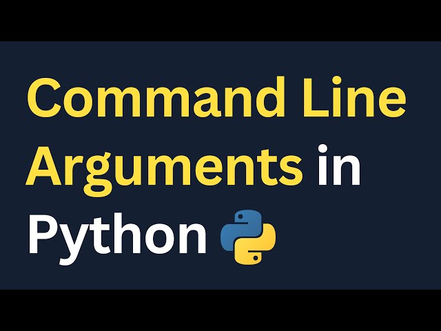 06. Python Command Line Arguments