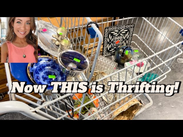 I filled my cart at EVERY thrift store! (Vintage Jackpots!) 