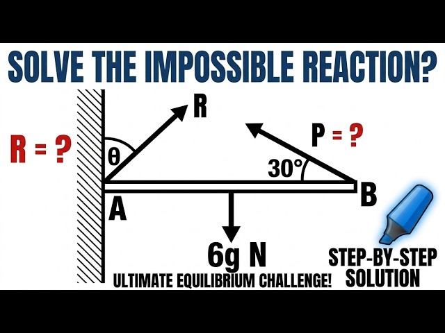 A- Level Mechanics Statics of Rigid Bodies Example 2